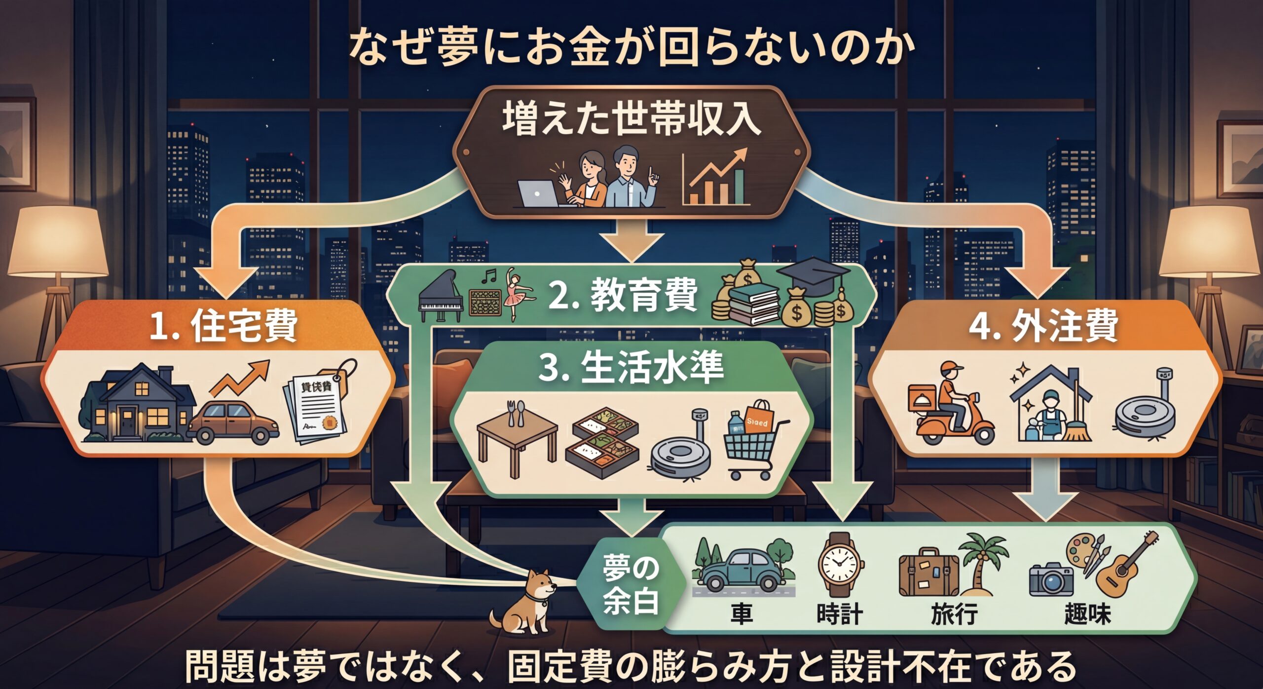 なぜ夢にお金が回らないのか