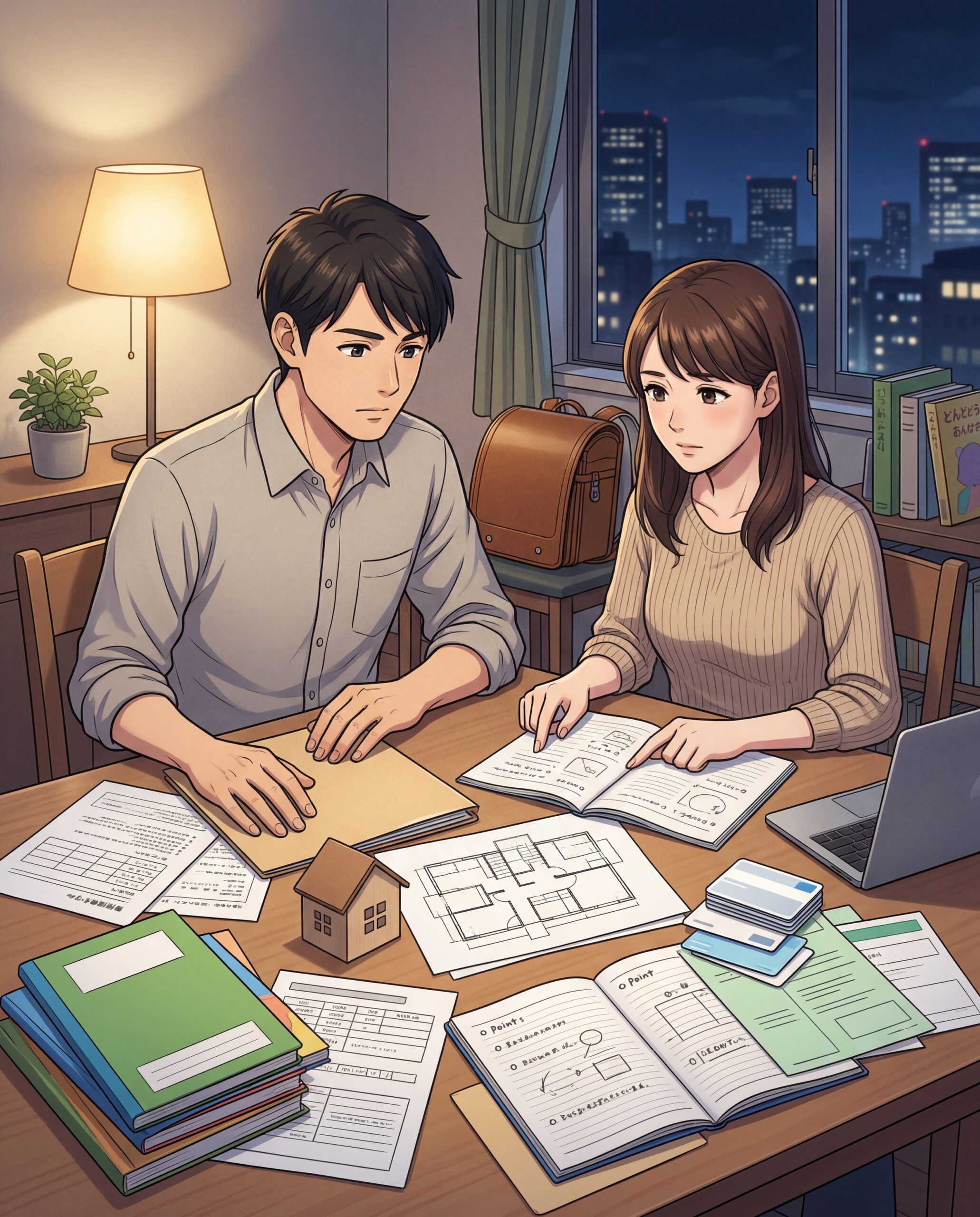 片方がフリーランスになる前に、住宅ローンと教育費を夫婦で先に決めておく